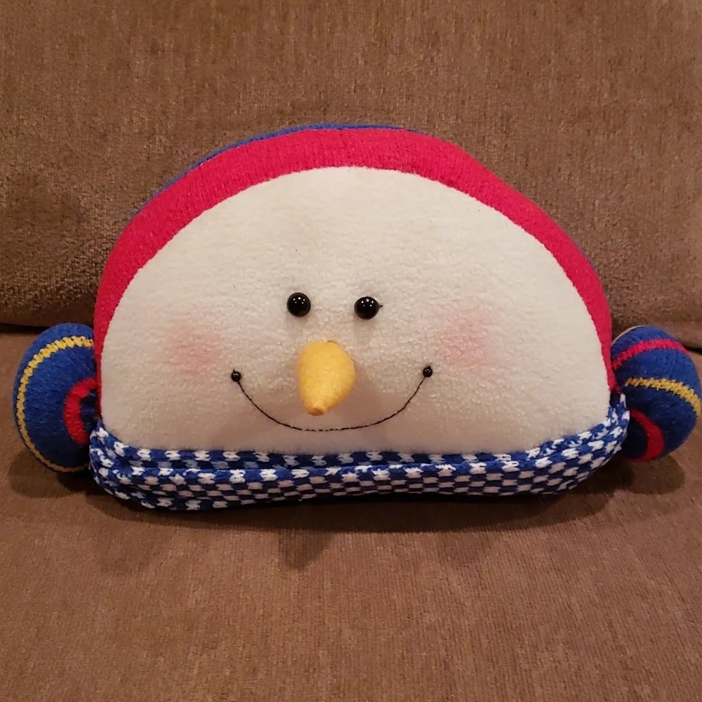 NWOT Snowman Christmas Pillow